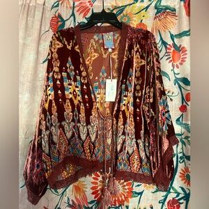 Johnny Was GEO BURNOUT DAZY KIMONO
SzSm NWT